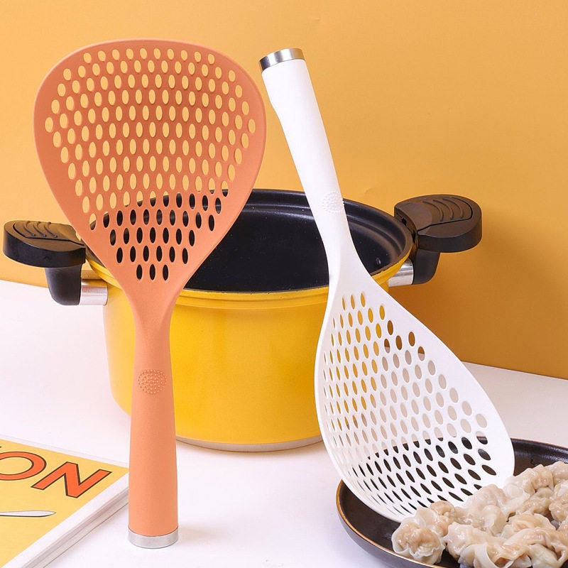 家用可立式捞饺子大漏勺厨房加厚长柄捞面条勺子火锅麻辣烫笊篱勺,家庭/个人清洁工具,水槽沥水袋,淘宝优惠券,粉丝福利购,淘宝优惠卷