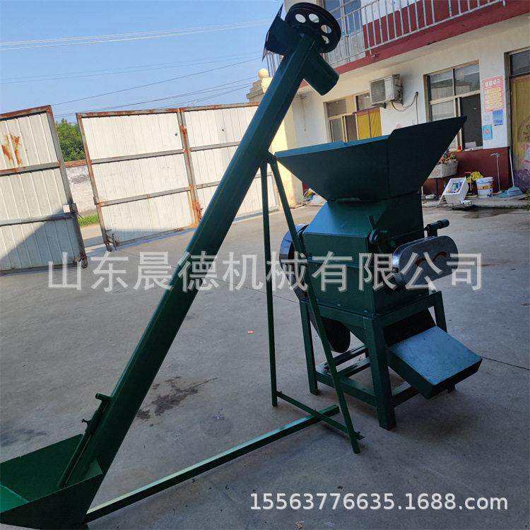 豆类麦类挤扁机 玉米粱破碎压扁厚薄可调豆扁子机