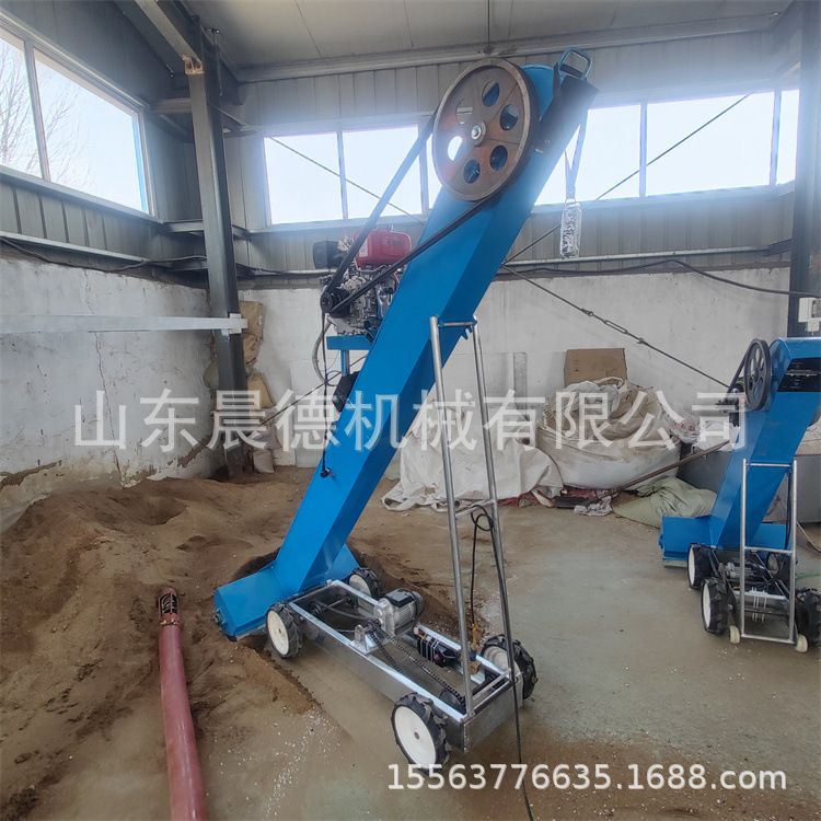自走式谷物装袋机 汽油机收谷装袋机器手推式水稻自动灌袋机