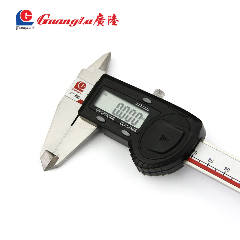 广陆高精度数显卡尺0-150数字显示卡尺电子四用不锈钢卡尺0.005mm