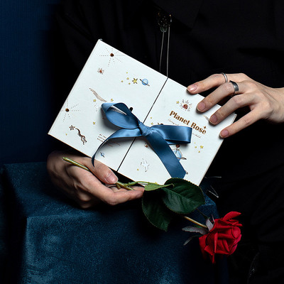 大号圣诞节生日礼盒包装盒礼品盒空盒对开送男女高级精美礼物盒子