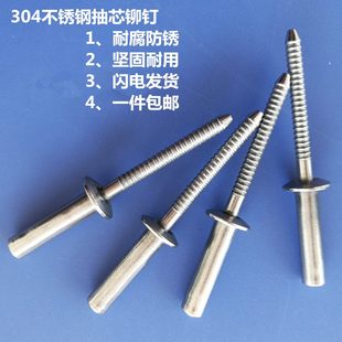 304防水封口抽芯铆钉不锈钢防锈防腐 不锈钢封闭型拉铆钉3.2规格