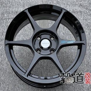 轮毂旋压15寸P1白轻量适配飞度GK5致炫黑猫悦纳雨燕威驰威姿 改装