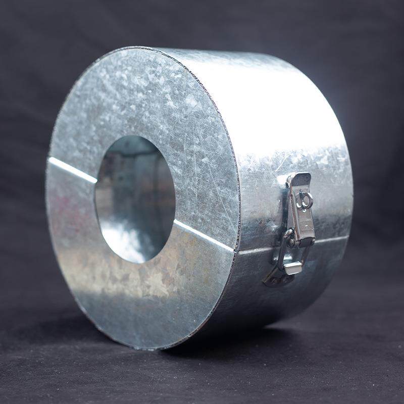 不锈钢法兰保护套304化工管道防喷溅耐腐蚀耐高温金属防护罩厂家