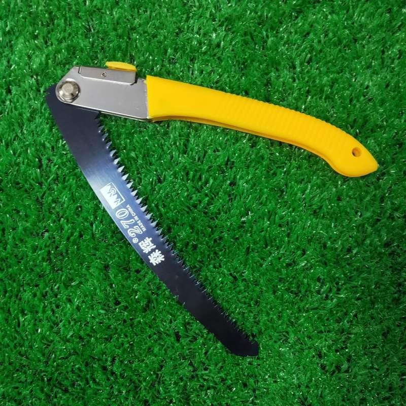270折叠烤蓝锯子三面磨齿木工园F林修枝锯手动工具园林果树锯