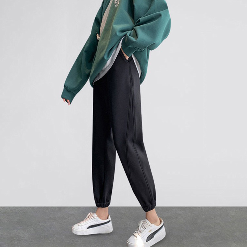 孕妇春装托腹裤子春季外穿运动哈伦裤春I秋怀孕打底裤宽松休闲长