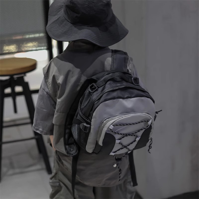 多功能幼儿园书包j男童穿绳儿童斜挎包男孩帅气运动背包女童出游