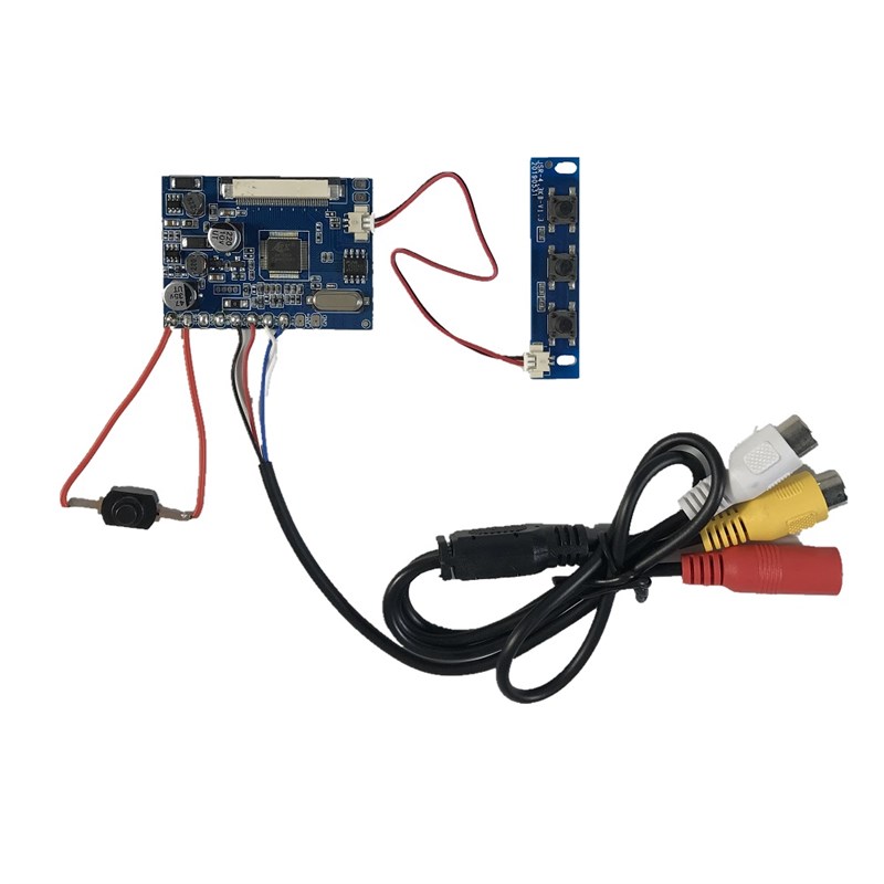 3.7V/5V带电池电量显示4.3寸液晶屏驱动板 钓鱼T车载显示器驱动板