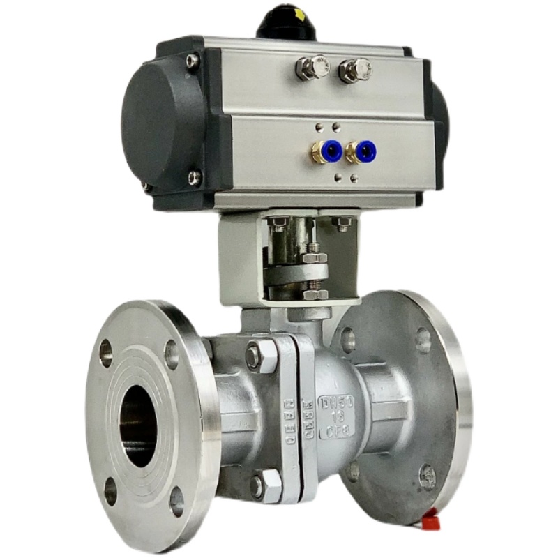 气动球阀Q641F-16P/C法兰铸钢不锈钢304蒸汽O型快速切断阀DN25 50