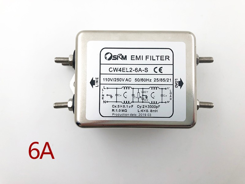 电源滤波器CW4L2-3A6A10直流抗干扰净化带线伺服变频音响车载功放