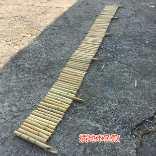 竹子栅栏竹竿竹篱笆墙护栏阳台庭院草坪花坛菜园插地防腐矮围栏