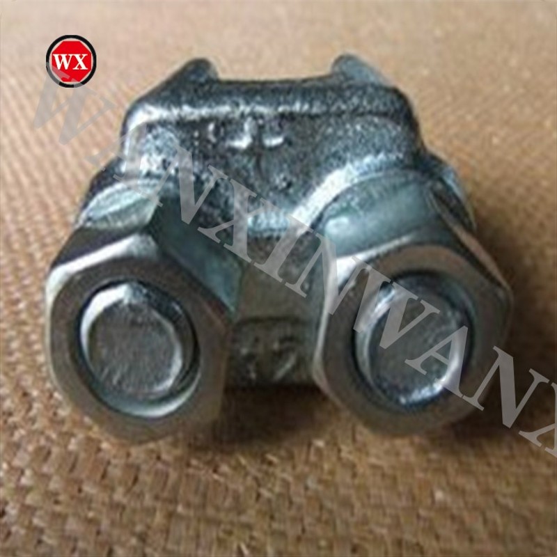 包邮国标镀锌U型钢丝绳猫爪重型卡头固定卡扣U型扎头线卡子卡头