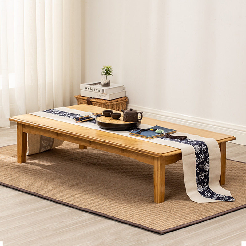 炕桌家用简易飘窗小茶几简约日式茶几竹矮桌榻榻米小桌子实木茶几