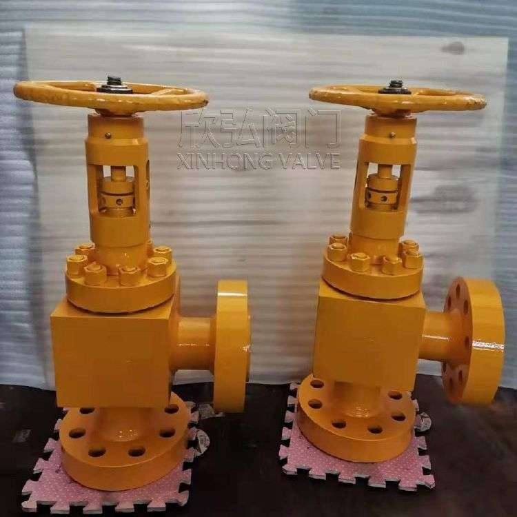 J64B角式氨用截止阀 低温 高压 法兰 现货 欣弘阀门