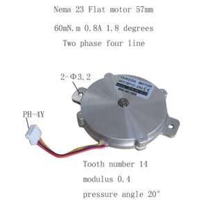 OK57BP10-2A657超博电机Nema23Flatmotor1.8度飞达马达