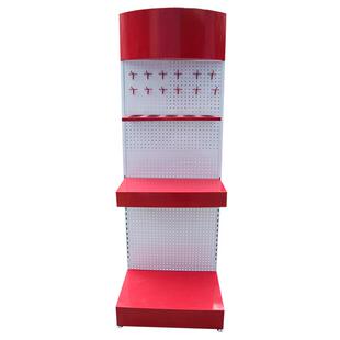 金属灯泡展示架日用商品陈列展示架学生文具货架洞洞板货架直销