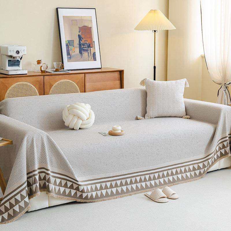 雪尼尔全盖沙发巾四季通用防滑耐脏沙发毯高级感2026新款沙发盖布