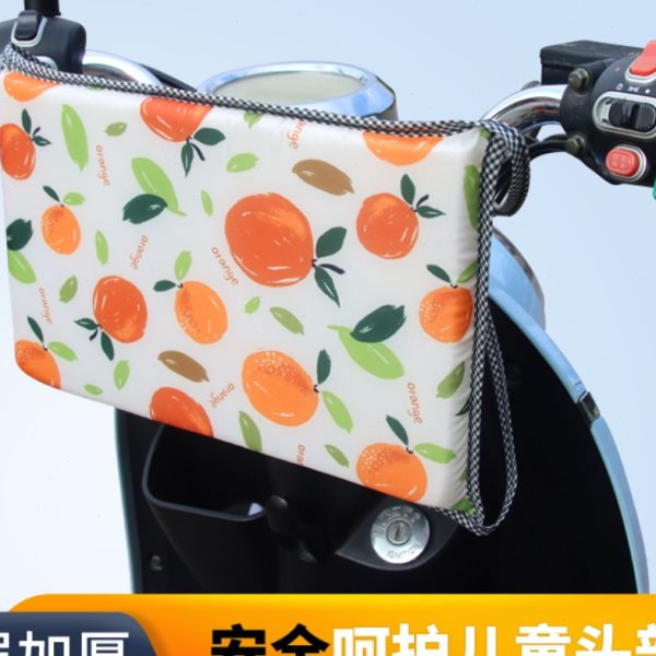 电动车摩托车加大防撞垫婴儿头防撞加厚宝宝垫前置座椅护头枕安全