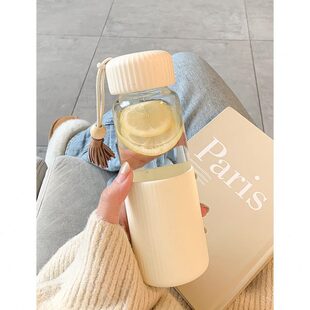 可2024防烫学生颜值携士高网红水杯女生简约新 喝水杯子玻璃杯女式