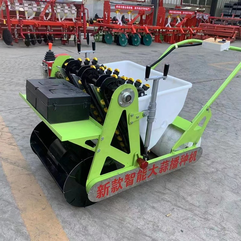 2022新款变速箱大蒜r播种机手推电动汽油带半夏胡桃大蒜种植机