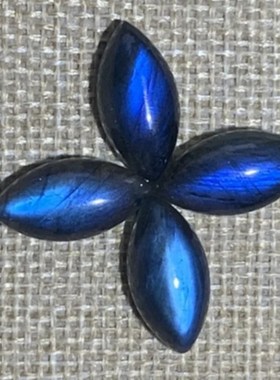 拉长石吊坠马眼30*15戒指耳环项链首饰饰品手工手链情侣礼物流行