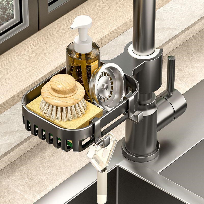 潮洁厨房水龙头置物架水槽洗碗池多功能L收纳神器洗菜盆池沥水篮