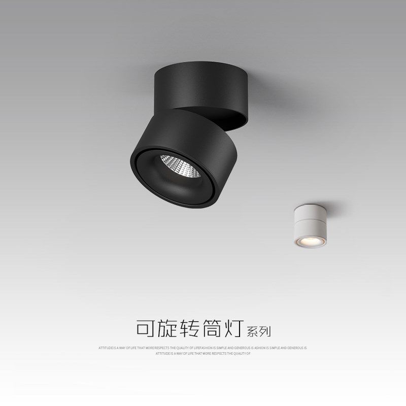 明装筒灯射灯ledl天花过道灯极简护眼无主灯客厅吸顶玄关过道筒灯,家装灯饰光源,明装筒灯,淘宝优惠券,粉丝福利购,淘宝优惠卷