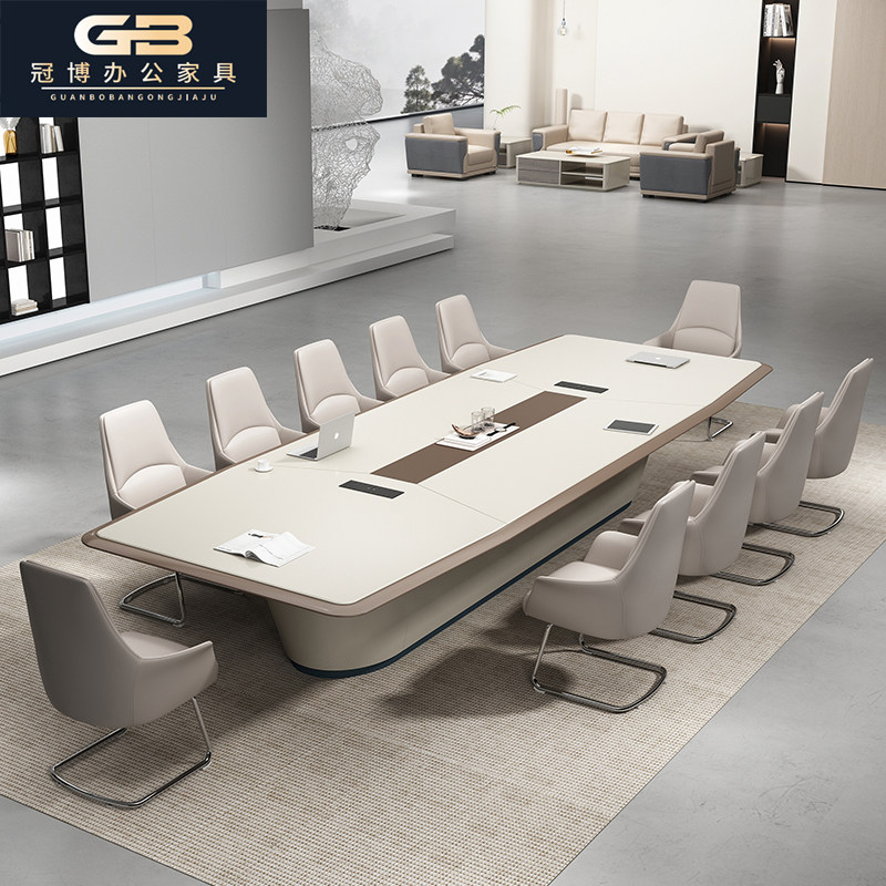 创意烤漆会议桌长桌简约现代长条桌会议室时尚大中型洽谈桌椅组合,商业/办公家具,会议桌,淘宝优惠券,粉丝福利购,淘宝优惠卷