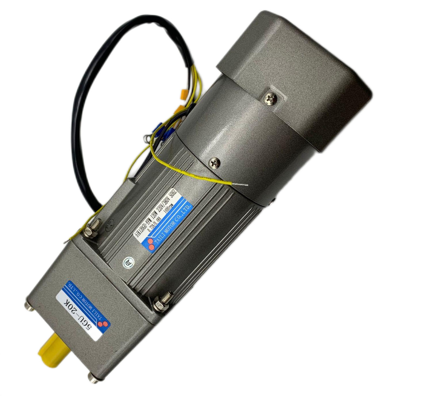 Taili台力减速电机/减速机三相刹车电机120W1：20