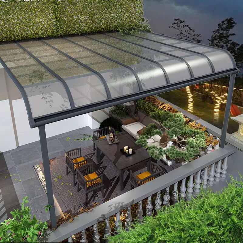 铝合金雨棚阳台露台院子遮阳棚别墅窗户楼顶户外遮雨棚停车棚家用