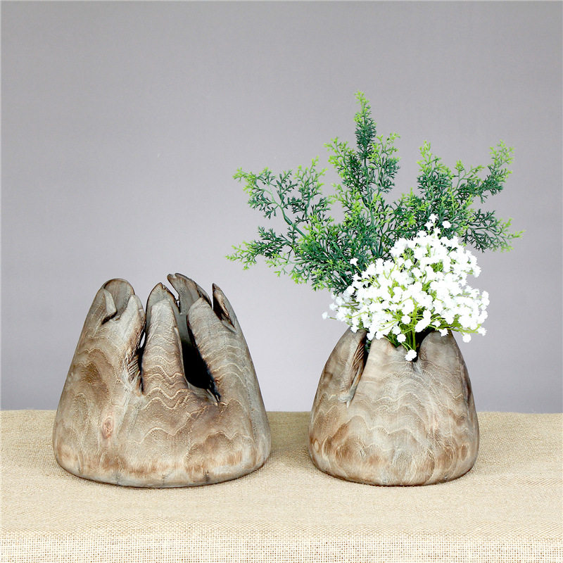 厂家销售手工制作木质工艺花瓶花盆花桶插花花器家居民宿储物器皿,电子元器件市场,电线扎带/束线带,淘宝优惠券,粉丝福利购,淘宝优惠卷