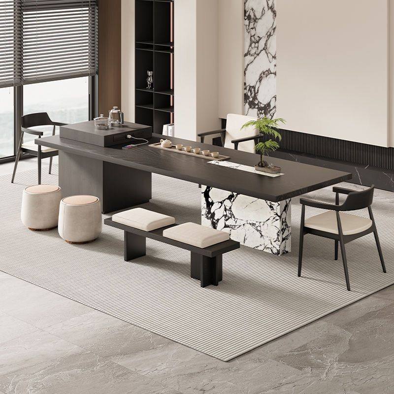 实木轻奢岛岛台茶桌简约桌椅组合高级家用办公室客厅茶台现代新款,电子元器件市场,电线扎带/束线带,淘宝优惠券,粉丝福利购,淘宝优惠卷