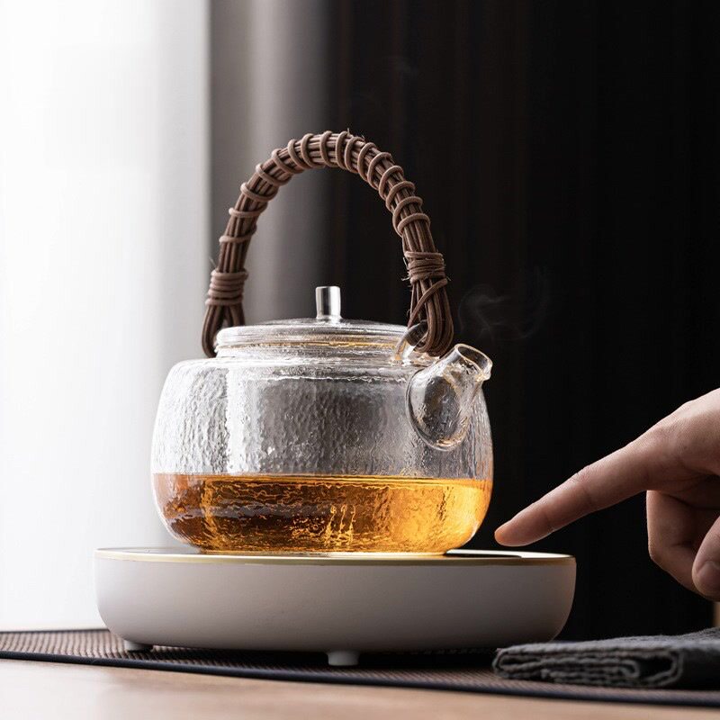 煮茶壶2024新款高硼硅玻璃耐高温电陶炉围炉煮茶壶烧水壶泡茶专用