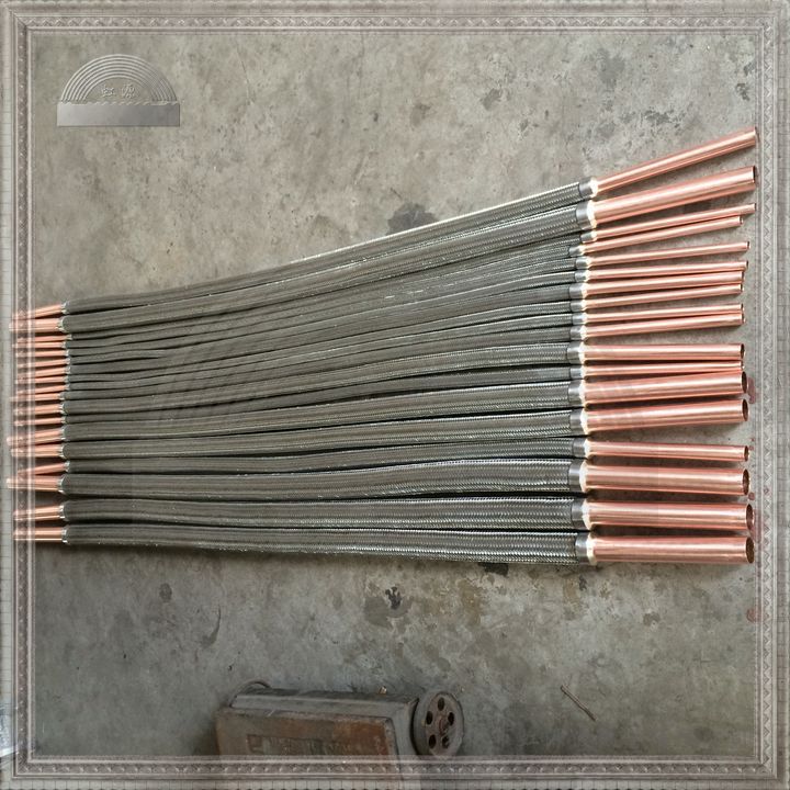 移动空调车载分体式展会空调蒸发器金属软管 直管焊接式