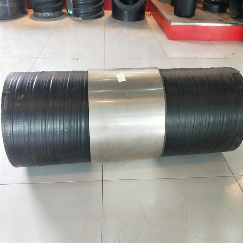 高密度塑钢缠绕排水管 HDPE塑钢排污波纹管 黑色聚乙烯塑钢缠绕管