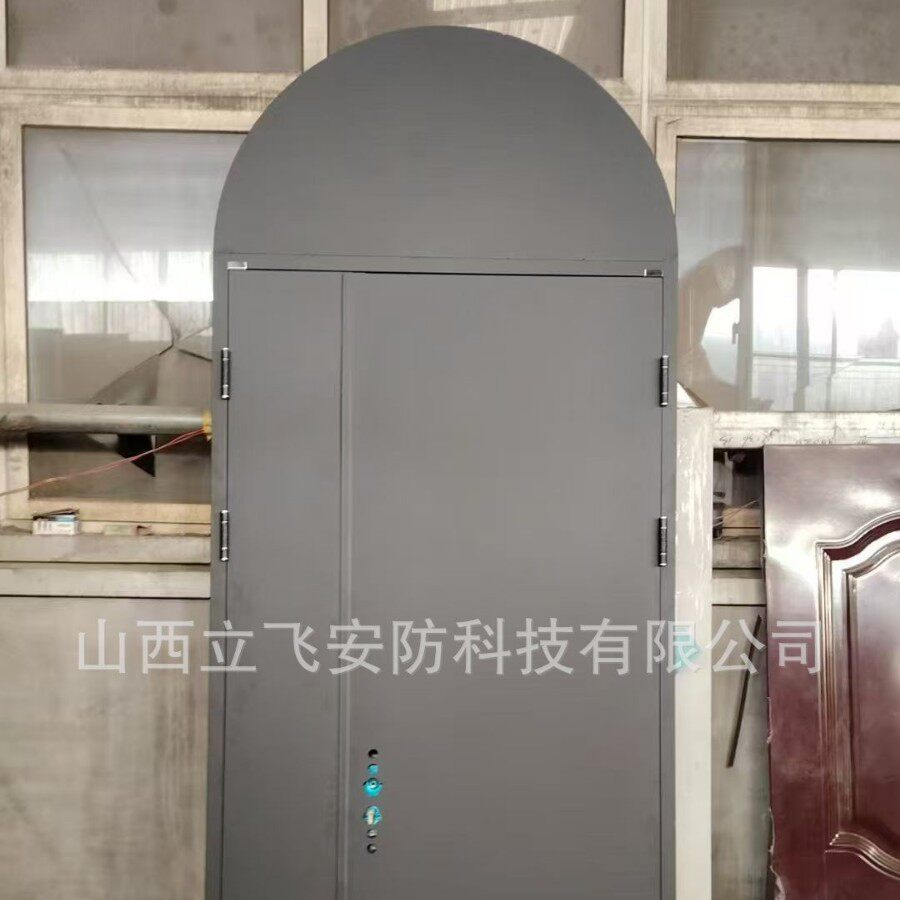 河北天津浙江异形门拱形入户门联窗家用出租房钢质工程门源头工厂