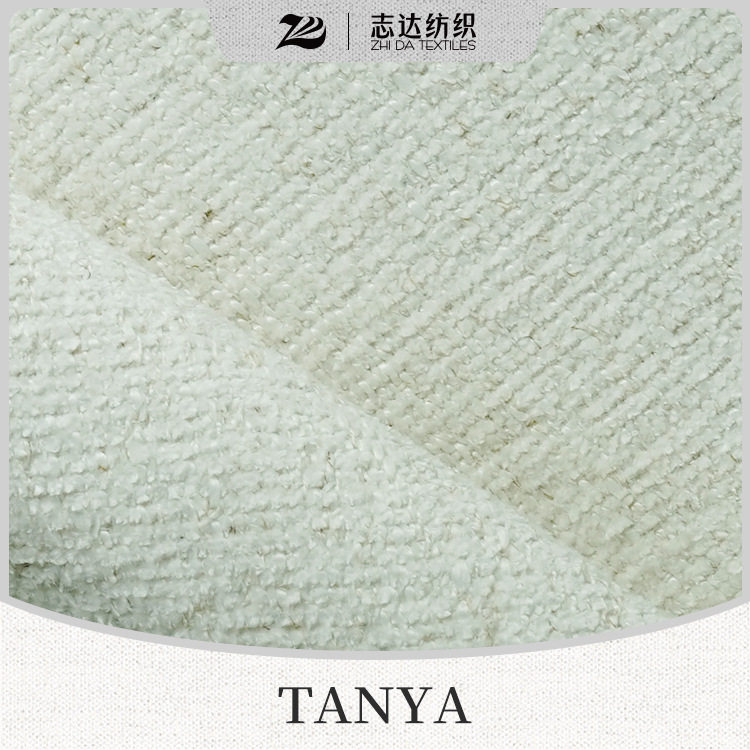 新款奶油空间亚麻经济版棉麻系列志达纺织软床沙发装饰布料TANYA