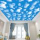 天花板贴纸自粘屋顶新款 吊顶自贴墙纸卧室客厅房间顶棚防水亮面贴