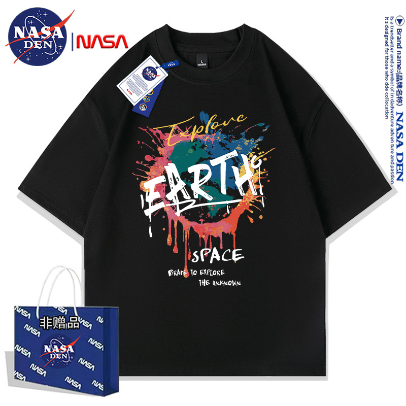 NASA联名夏季纯棉短袖t恤男女款