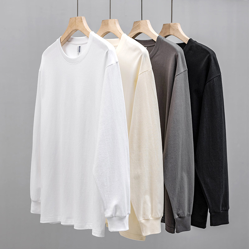 美式260g重磅纯棉长袖T恤