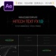 FX科技感文字动画AE模板现代简约故障风格 Hitech Text 4K片头