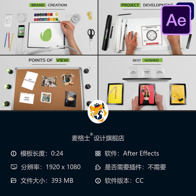 手绘风格AE模板课堂教育动画角色彩色扁平化教学视频制作教程