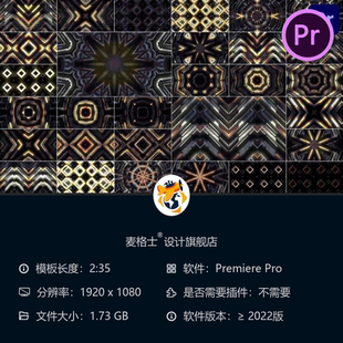 PR模板荧光迪斯科舞会背景闪烁光效动画素材包4K夜店舞台特效