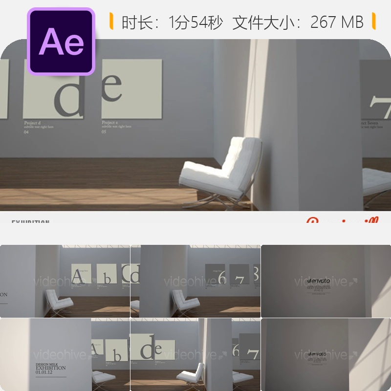 AE模板环境图像照片图片视频展示模板After Effects特效制作素材