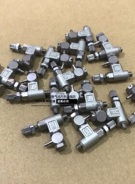 SMC原装进口微型调速阀米型接头AS1200-M3 微型气缸金属接头M3