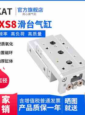 SMC型小型带导轨精密滑台气缸mxs8-10*20A/30AS40/50B/75C/BS/BT