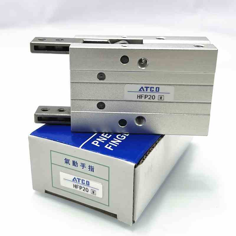 亚德客型气动手指气缸平行开闭HFTP/HFP10/16/20/25/32/N通孔单动