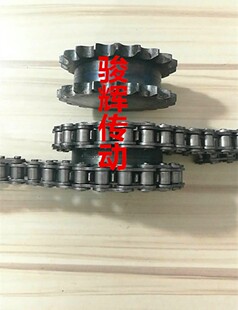 非标双排链轮 25齿 挂2根链条 非标双排 双驱链轮1寸16A链轮10齿