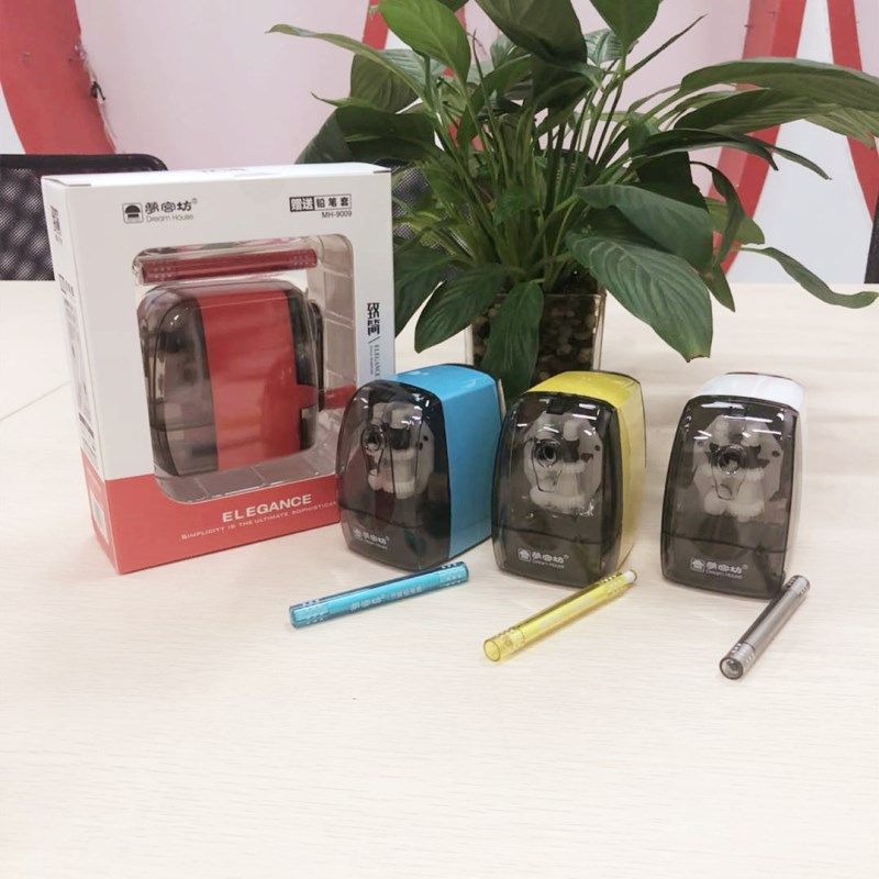 梦宫坊致简9009铅笔卷笔机转笔削笔器自动进笔附赠笔套送人礼品