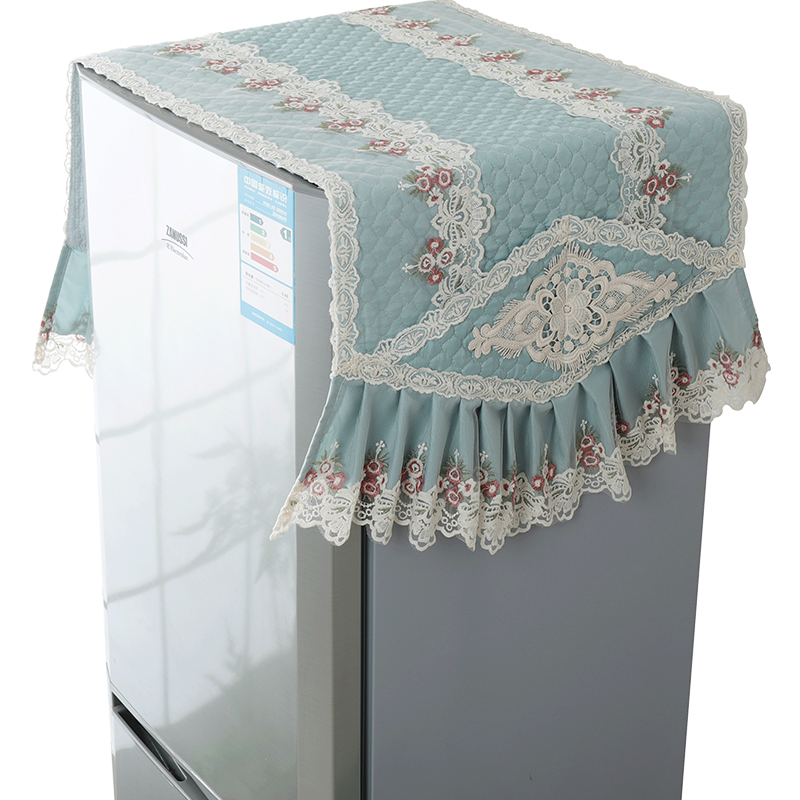 冰箱盖布家用防尘布双开门单开门冰箱罩洗衣机盖巾遮盖冰箱防尘罩